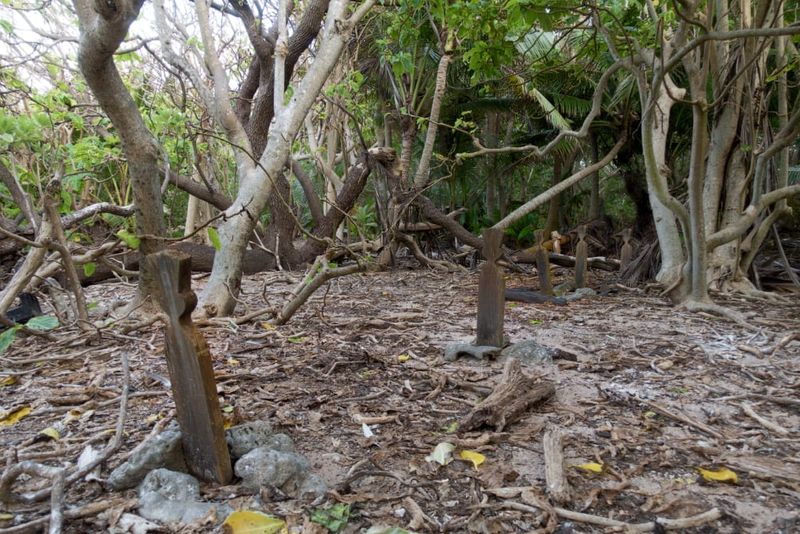 *Malay graves on North Keeling Island. Photo: Rik Soderlund*.